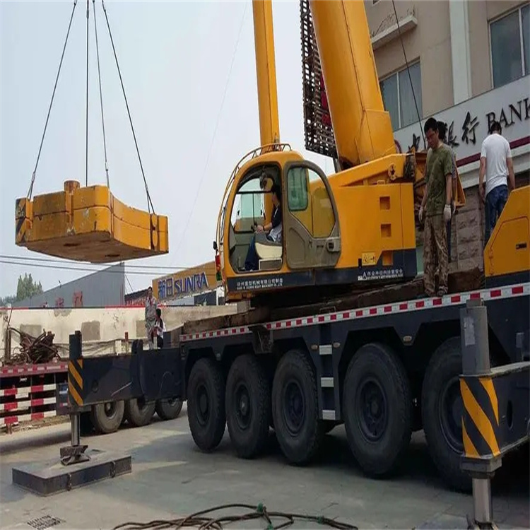 乌烈镇当地吊车出租|机器吊装|75吨|工厂搬迁服务